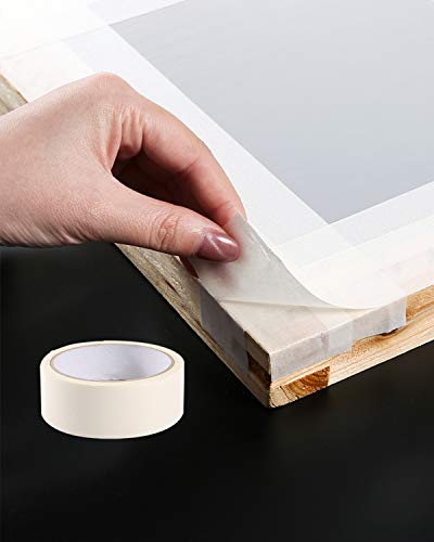 Aoibrloy 19Pcs Screen Printing Squeegee kit with 3pcs 75 Durometer Wooden Ink Scraper(13.7, 9.4, 5.9inch), 3pcs Plastic Printing Squeegee, 1pcs Masking Tape, 2pair Gloves, 10pcs Wood Mixing Sticks