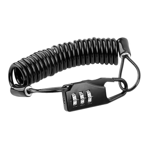 Candado de cadena para scooter, cable de combinación portátil de 5 dígitos, 1 unidad de bloqueo de alambre de acero de alta seguridad para scooters eléctricos, protector antirrobo resistente, hardware