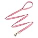 YUDOTE Hundehalsband und Leine Set Klein, Weiche Reizfreie Cord-Halsband-Leine Passende Combo für Den Täglichen Spaziergang, Rosa