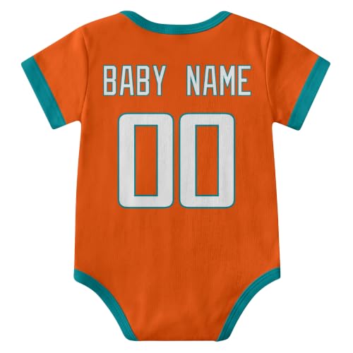 Image of KREDE Baby Clothes Custom Short Sleeves for Baby Boy Gifts | Custom Bodysuit with Number Name Gifts for Baby