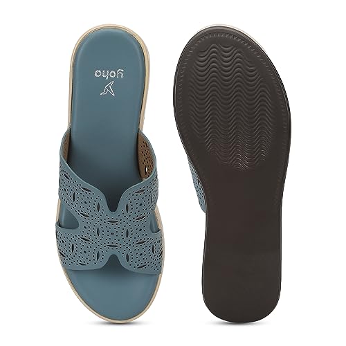 Image of YOHO Comfortable Wedges For Women | Latex Cushioning | Stylish & All Purpose | Vibrant Color | Travel Friendly | Modern Design