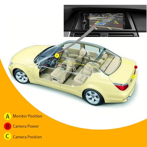 Image of 170 HD 1080P Waterproof Backup Camera - Trunk Handle Mount Rear View Parking Camera Replacement for 2008-2014 BMW E82 E88 E84 E90 E91 E92 E93 E70 E60 E61 E39 3 5 X5 X6 Night Vision & OEM