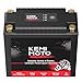 KEMIMOTO Lithium Motorcycle Battery YTX20L-BS/YTX24HL-BS LiFePO4 Lithium Battery 12v 12Ah, Pre-Charged Powersports Battery, with 2 Universal-Fit EVA Spacers, Compatible with ATV UTV Motorcycle