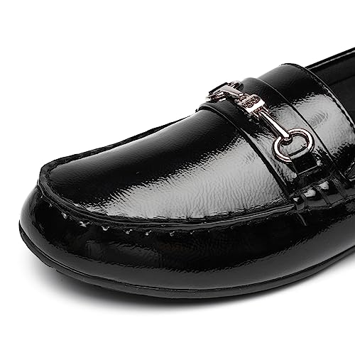 Image of BGSTGUDS Women's Wide Loafers Shoes Cute Dressy Shoes Ladies Comfort Slip Ons Work Shoes