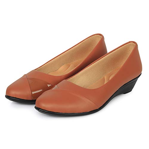 Denill Womens Peach Ballet Flat