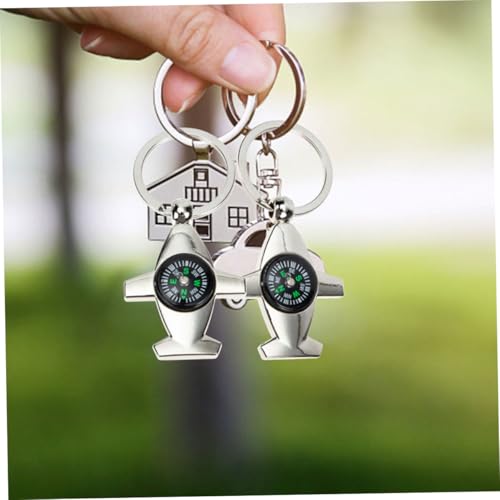 Brújulas llavero mini 4 piezas BESPORTBLE zinc portátil miniatura 4