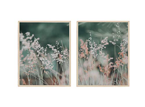 Global Guardian Project Nature Photography Art Print Collection Series - Set of 2 Unframed Nature Inspired Wall Art Prints - Meadow Art Prints Unframed (Meadow)