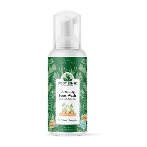 Tea Tree Oil Foaming Therapeutic Soap & Foot Wash Made in USA Promotes Healthy Skin, Feet & Nails Fights Foot Odor, Eczema, Athlete's Foot 6.5 Oz Cover