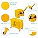 Mop Bucket with Side Press Wringer and Wheels, Heavy Duty Rolling Cleaning Cart, 20 Quart Industrial Mop and Bucket Set for Home Office