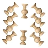 Angoily 10Pcs Unpainted Wood Spindles 1