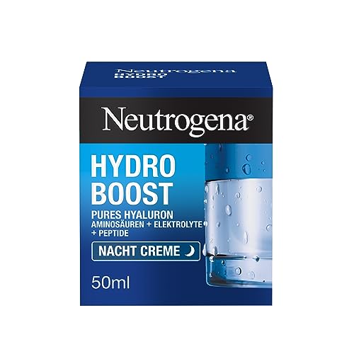 Neutrogena Hydro Boost Gesichtscreme, Nachtcreme mit Hyaluron, intensive Feuchtigkeit für jede...