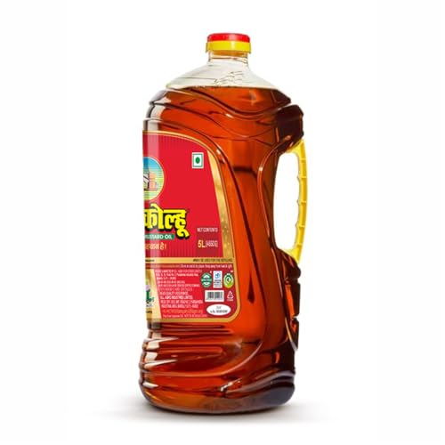 Image of Bail Kolhu Kachi Ghani Mustard Oil 5L Jar | Cooking Oil Sarso Ka Tel | Edible Oil | Pack Of 1