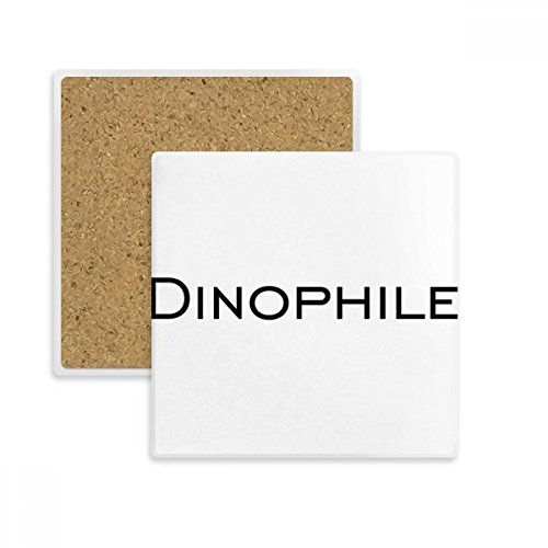 Coaster Dinophile en pierre absorbante tapis de tasse multicolore - 2