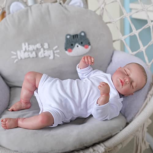 iCradle Reborn Baby Dolls 20 Zoll 50cm Reborn Kleinkind Puppe Weiches Vinyl Silikon Echtes Leben Wie Neugeborene Puppen Magnet Schnuller Geburtstagsgeschenke Spielzeug – Bild 4