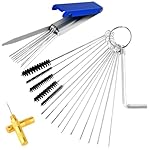 DIVINA-VITAE-Carb-Cleaning-Kit-Carburetors-Carbon-Dirt-Jet-Remove-Cleaner-Stainless-Steel-13-Cleaning-Wires-Set-5-Nylon-Brushes-10-Cleaning-Needles-1-Throttle-Wrench-1-Sharp-Pick