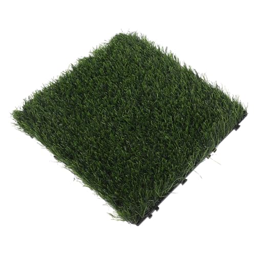 BESPORTBLE Césped Suspendido Artificial Realista Suelo De Césped para Jardín Patio y Casa Baldosas Cuadradas para Decoración De Jardín