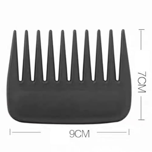 Peine de Dientes Anchos Mini Portátil Negro miniatura 2