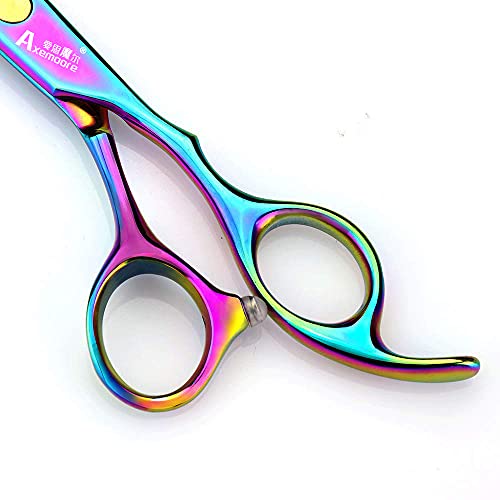 Barber-hair-scissors-Axemoore-professional-haircut-Cutting-ScissorsShears-set-6-made-of-Japanese-stainless-steel-especially-for-hairdressersMulticolor