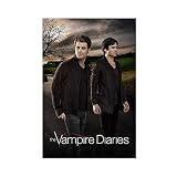 Perfect Classic Horror Supernatural Fantasy Series The Vampire Diaries Poster sur toile pour chambre à coucher, sport, paysage, bureau, chambre, cadeau, sans cadre : 40 × 60 cm