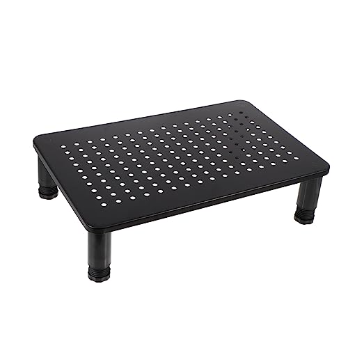 Supporto Monitor Regolabile Riser per Computer con Design Salvaspazio e Superficie Liscia per Ufficio e Studio