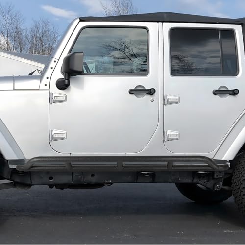 Estribos laterales de acero para Jeep Wrangler JK 2007-2018 miniatura 6
