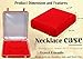 atorakushon Jewelry Set Velvet Box Necklace Pendant Earring Ring Bracelet Pearl Storage Holder Display Box for Wedding Engagement Anniversary Red