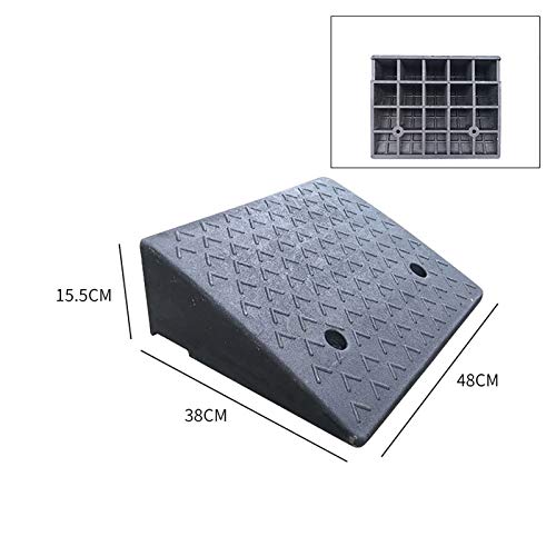 Rampa de bordillo portátil ligera y resistente HONGKEFIT para entrada y muelle de carga, hecha de plástico y caucho miniatura 6