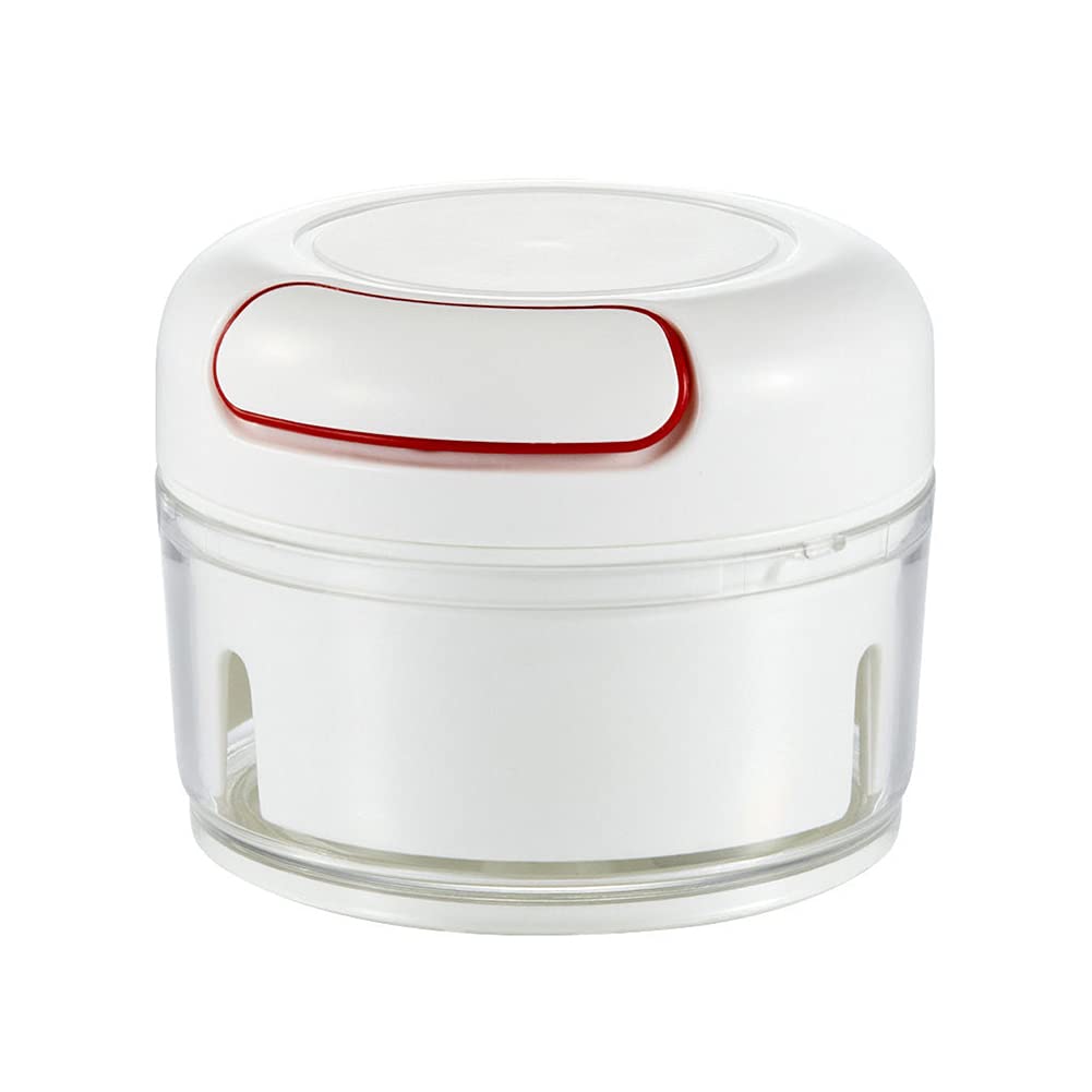 Portable Household Garlic Masher Small Pull Press Garlic Bl Garlic Puree Garlic Puree Maker Kitchen Gadget (White) -Layfoo