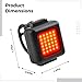 LUMINFLY Quick Release Mini Lights Set, Front and Rear, USB Rechargeable, Cob LEDs, Ipx5 Waterproof, Headlight and Tail Light for Night Riding Security