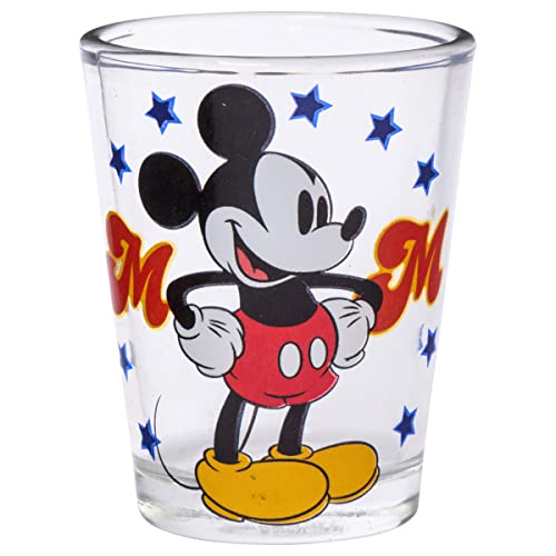 Silver Buffalo Disney Classic Mickey Mouse 4 Pack Mini Glasses, 1.5 Ounces #TOP1