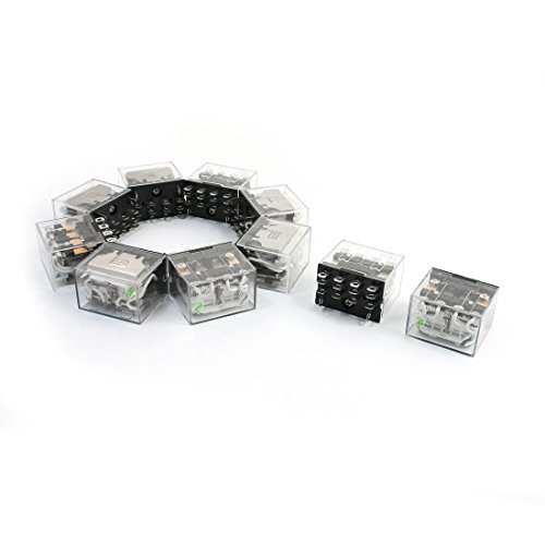 Relais 4PDT 14 broches HH64P LY4J DC 24V pour automatisme et tableau électrique de commande
