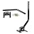 Five Star Outdoor HD TV Antenna Strongest Up to 150 Miles Long Range with Motorized 360 Degree Rotation, UHF/VHF/FM Radio Infrared Remote Control with Mounting Pole & 40FT RG6 Coax Cable Support 2 TVs