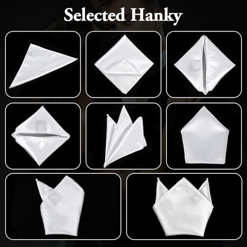 Dimeho 595593_1_I1YRJXET Silk Pocket Squares Solid Color Suit Handkerchief thumb #5