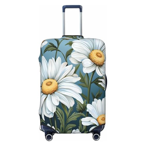 Daisy Flower Travel Luggage Cover Elastic Suitcase Covers Washable Anti Scratch Luggage Dust Covers Protector, Fits 29-32 inch Luggage, XL