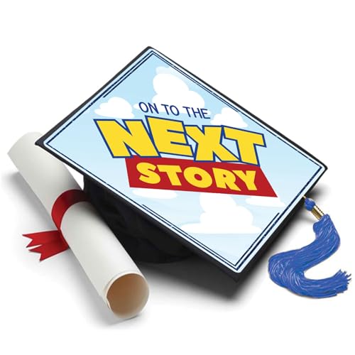 Tassel Toppers On to the NEXT STORY Grad Cap Topper, Graduation Cap Decor, Graduation Cap Decorations