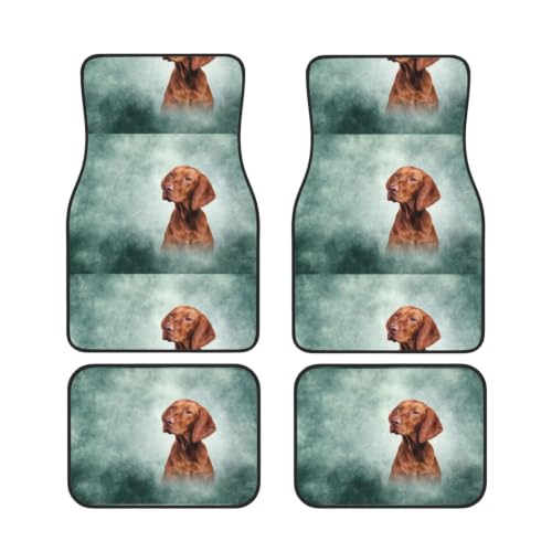 Alfombrillas de coche vizsla juego de 4 piezas protectoras de neopreno antideslizante