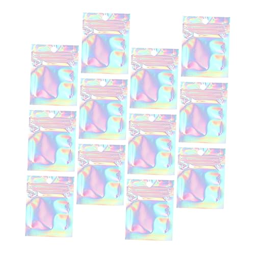 COLLBATH 75pcs Packing Bag Stand up Resealable Bags Vacuum Food Vaccum Seal Storage Bags Clear Candy Bags Vaccum Sealer Storage Bags Cellophane Candy Bags Clear Cookie Bags Silver Plastic
