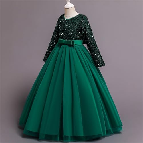 Long Sleeve Ba𝐥l Gown Girls Toddler Baby Girls Birthday Tulle Princess Dress Party Tutu Dresses3