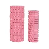 【大・小2個セット】 GetFit フォームローラー 筋膜リリース トレーニング 筋膜ローラー きんまくリリース ローラー 筋膜リリース ローラー ストレッチ用ローラー ヨガポール マッサージ ローラー (ピンク)