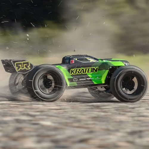 Image of ARRMA RC Truck 1 /8 KRATON 4X4 6S BLX BRUSHLESS V6 Speed Truck RTR (Lipo Battery and Charger Not Included) (Green /Black), ARA8608V6T3