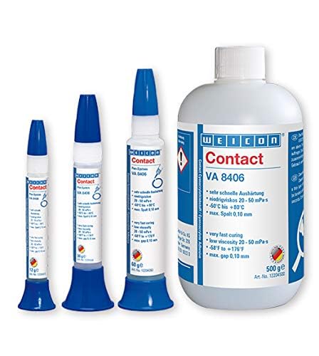 WEICON Contact VA 8406 Cyanacrylat-Klebstoff 30 g farblos | Sekundenkleber für Kunststoff