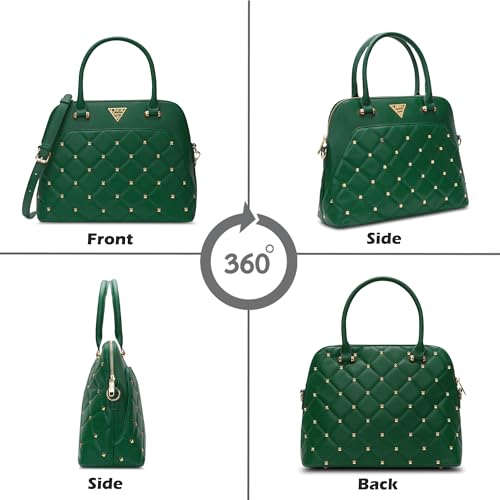 Image of Lavie Signature Women's Stud Elko Satchel Handbag | Satchel Bag for Work | Ladies purse | Stylish Shoulder Bag | Gift For Women