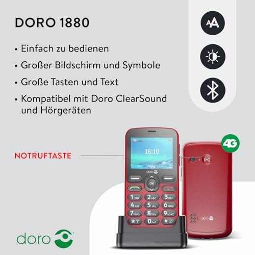 Doro 1880 Test – Verlässlich einfaches Senioren-Handy ohne Schnickschnack