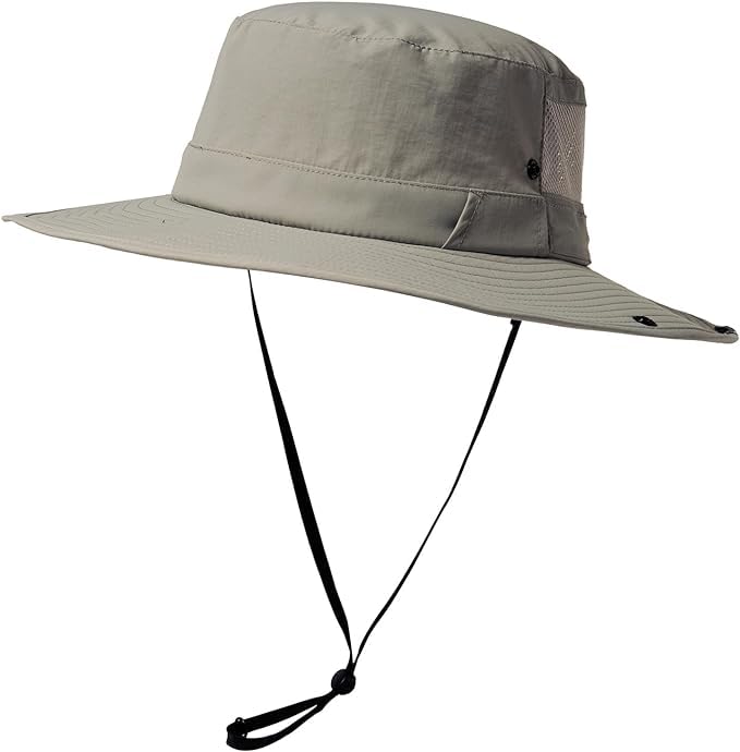 TOP-EX Sombrero de sol de ala ancha UPF 50 XL/XXL con bloqueo de lentes de sol, impermeable, ligero y transpirable, sombrero de verano para hombres y mujeres, para pesca, senderismo, plegable y