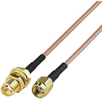RP-SMA Male To N Female Bulkhead Pigtail Cable - RG316 Coax, 4 To 20 Inch Length (USA)