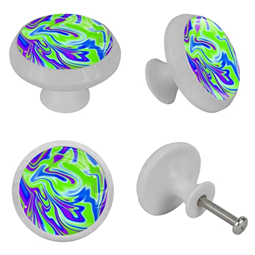 Poignées en verre dégradé fluorescent pour commode et meuble chic