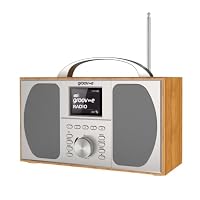 Groov-e Stockholm Wooden DAB+ Digital & FM Radio with Bluetooth