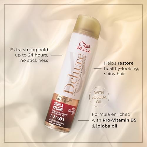 Wella Deluxe Shine & Repair Hairspray, 250ml - Image 4