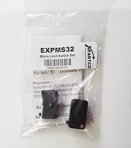 Expms32 Microwave Door Switch Set (No/Nc) Replaces Wb24X823, Wb24X830, Wb24X829, 3B73362F, Wb24X816, Wb24X10180, 00606693, Wb24X10075, Wb24X800, Wb24X817, Wb24X10112, 5304408937 #TOP4