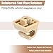 uxcell Sun Visor Support Clip Retainer for Mercedes-Benz W201 190 Class 1982-1993 No.A12681000128412 Sun Visor Support Clip Holder Bracket Hanger Plastic Beige Anti Vibration
